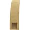 Ekena Millwork 5-inch W x 14-inch D x 18-inch H Ozark Rough Cedar Woodgrain TimberThane Knee Brace, Primed BRCUR05X14X18OZKRCPR - alternate 4